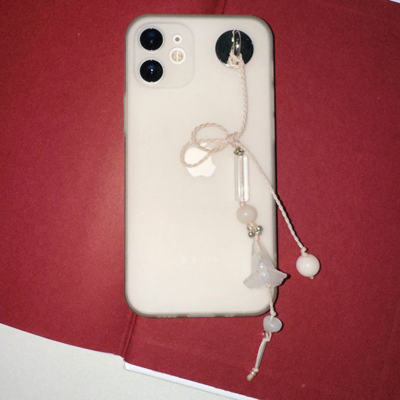 silver drop white flower bookmark