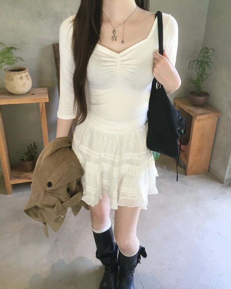 Heart shirring T