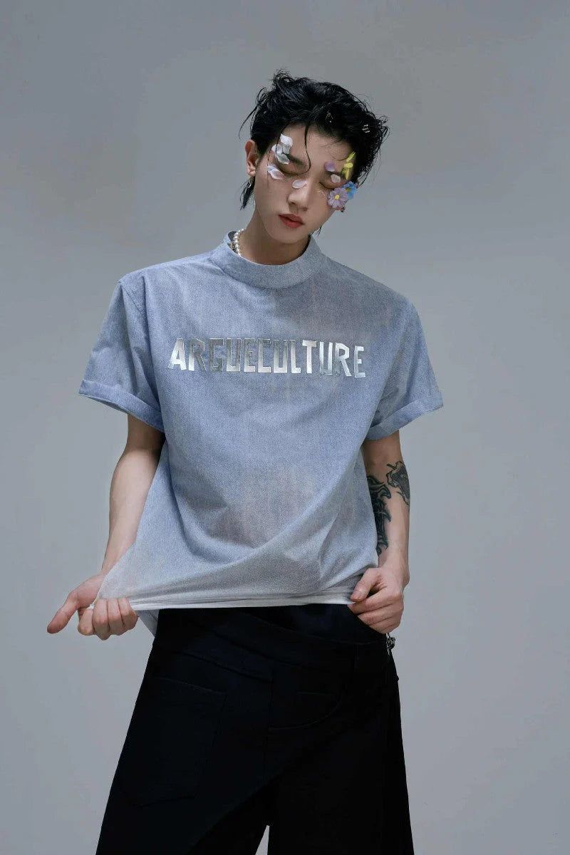 Argue Cultureの「Ombre Denim Look Boxy Tee(Tops)」