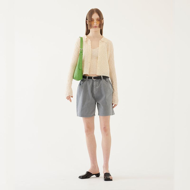 EXTENDER DENIM SHORTS (GRAY)