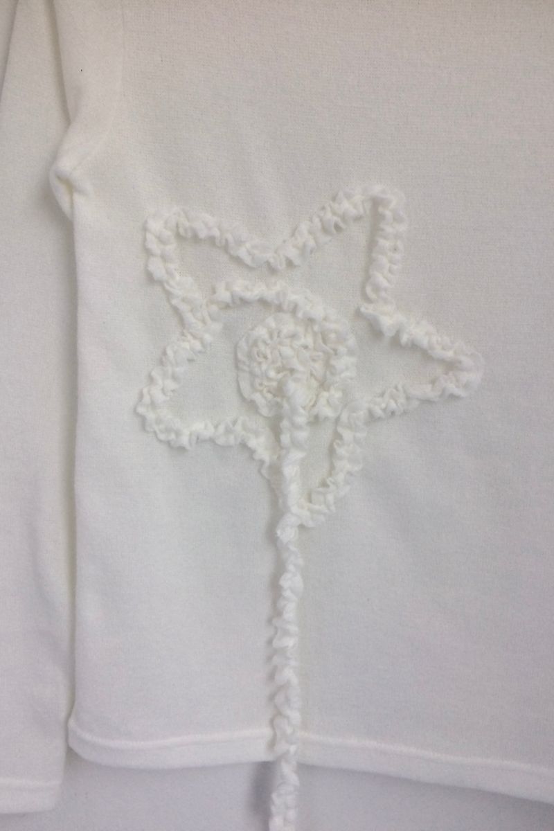 Creamy Star Knit Top