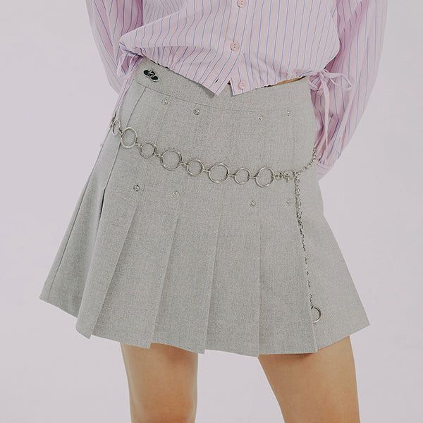 ROMANTIC CROWN（ロマンティッククラウン）の「SHINING LOGO PLEATS SKIRTS（Skirts）」