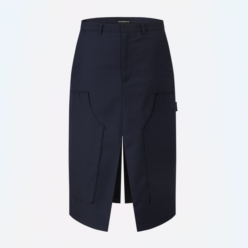 Double Edge Skirt (NAVY)