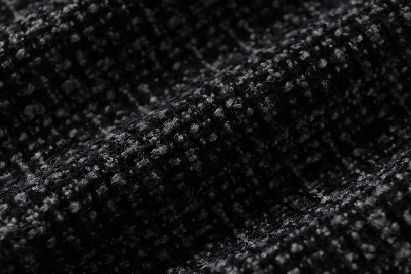 BEADED PIPE EMBROIDERY CROSS JACQUARD DETROIT JACKET