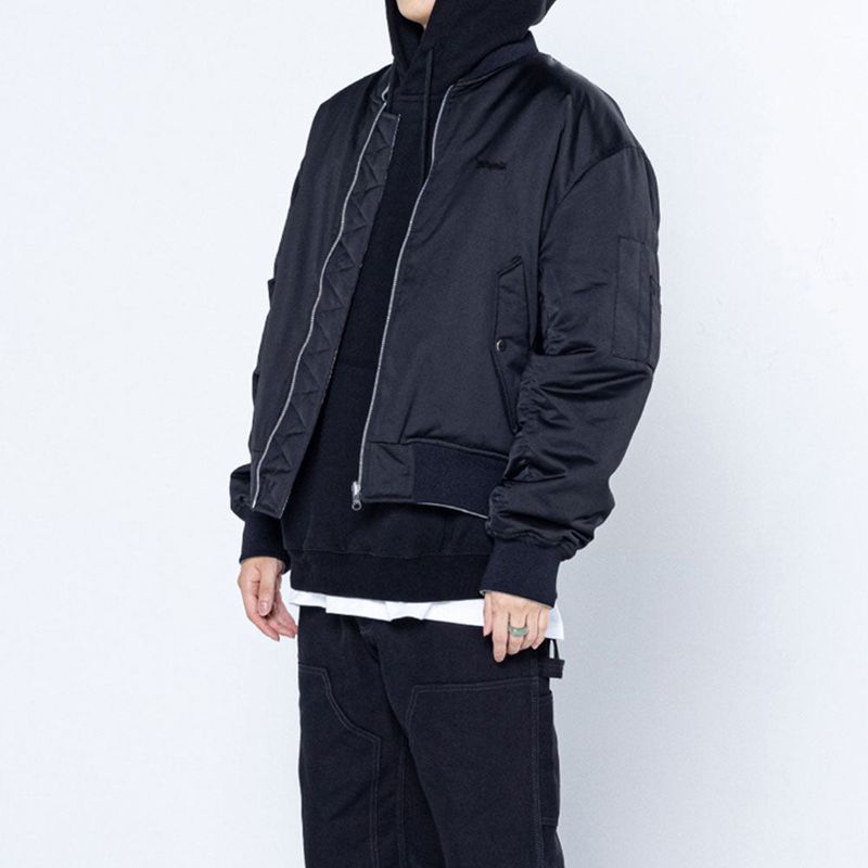 Dominant Paisley Reversible MA-1_BLACK