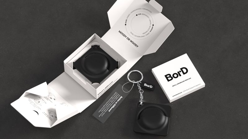 BorD Keychain Perfume Black Set - Woody 