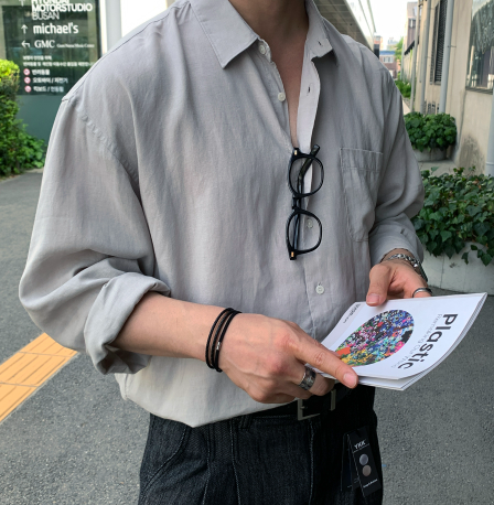 ハイパーエッセンシャルオーバーフィットリネンシャツ