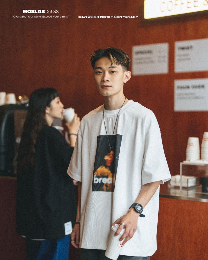 MOBLAB BREATH LOGO TEE BLACK