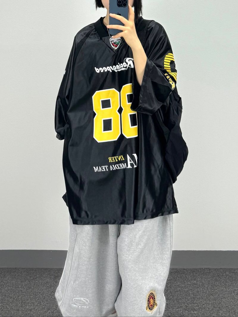 88 metal v-neck t