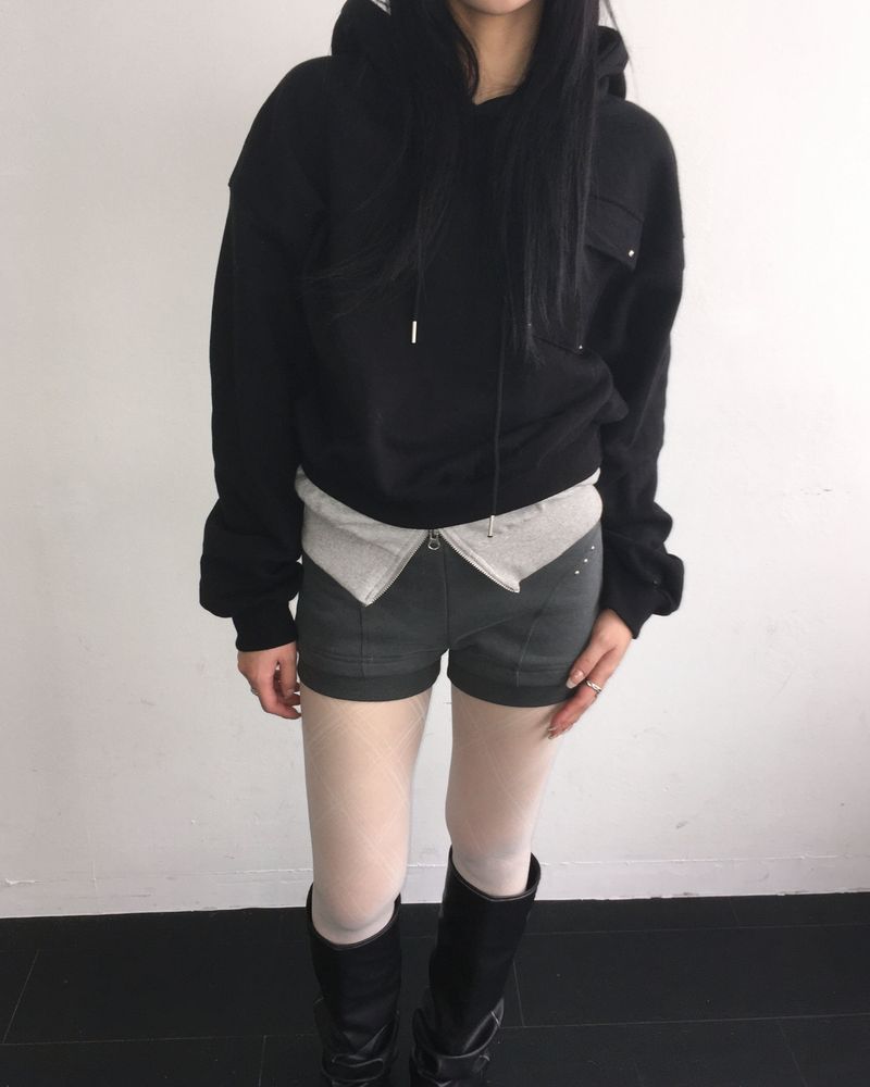 Layered hoodie