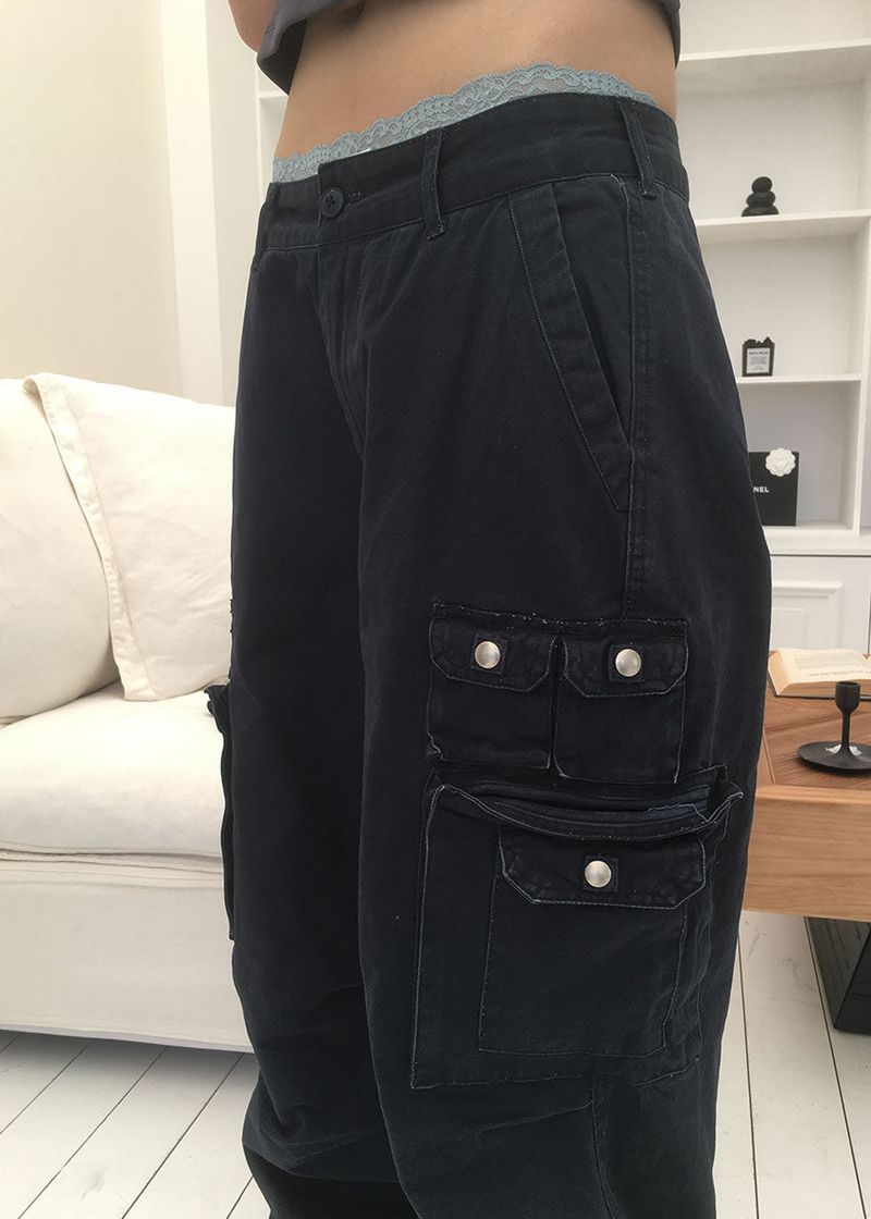 (UNISEX) FIELD BUTTON CARGO PANTS (3color)