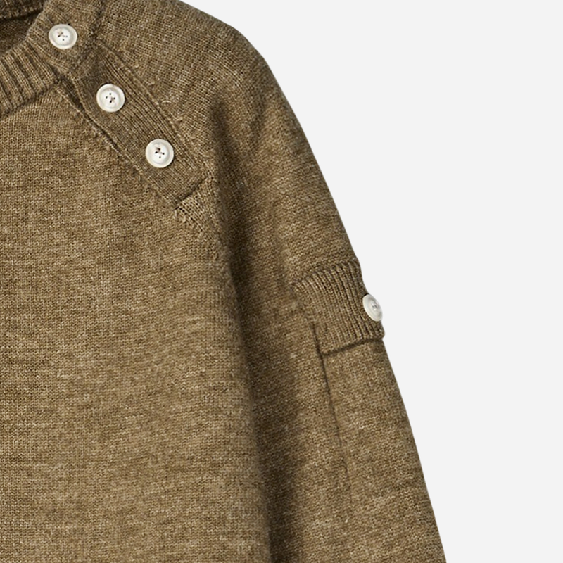 Bis Diagonal Button Knit