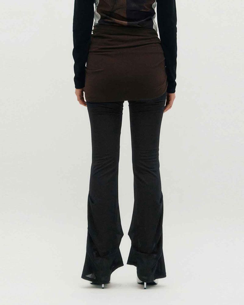 Sheer Layering Pants _ BLACK