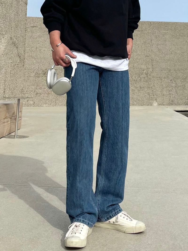 MASION SLIVE DENIM PANTS(ONE COLOR)