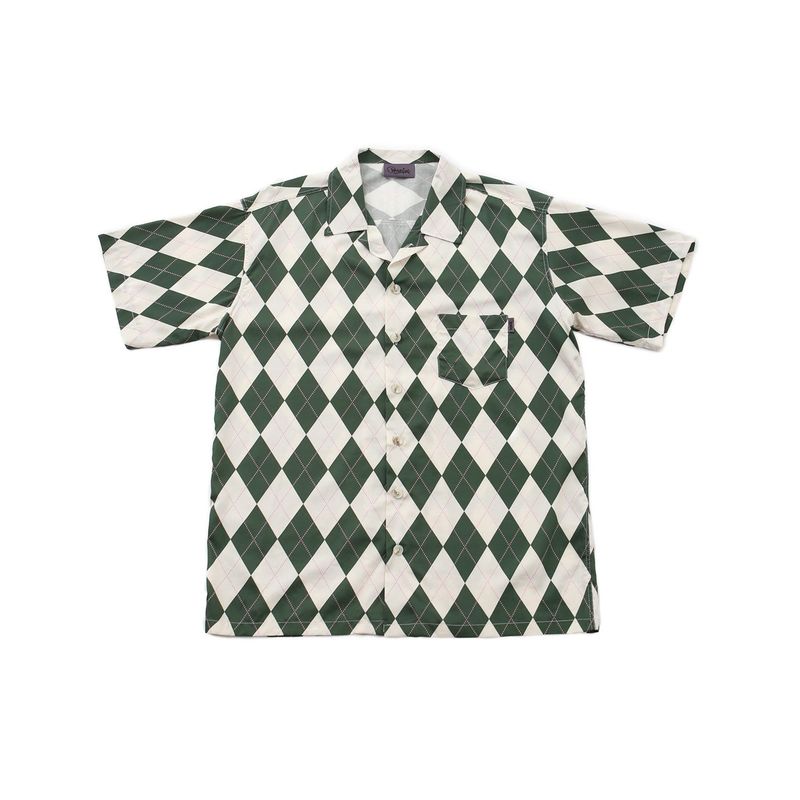 ARCANE FUNK（アーケインファンク）の「ARGYLE FUNK HALF SHIRTS GREEN（Tops）」
