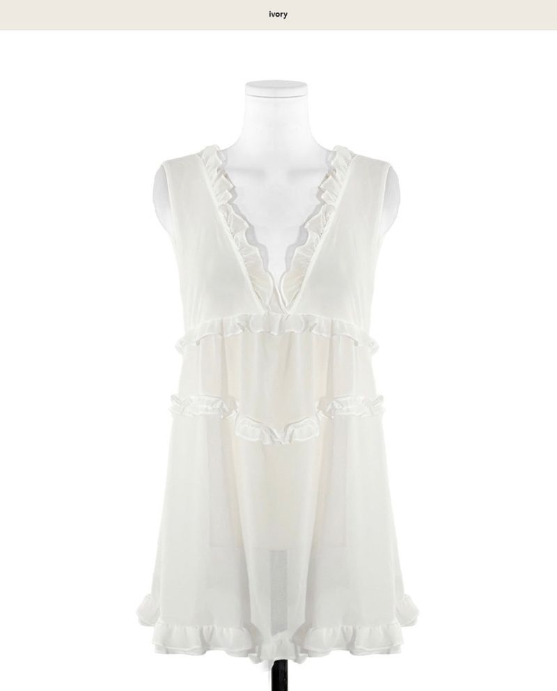bennett chiffon & frill tiered bl / ops