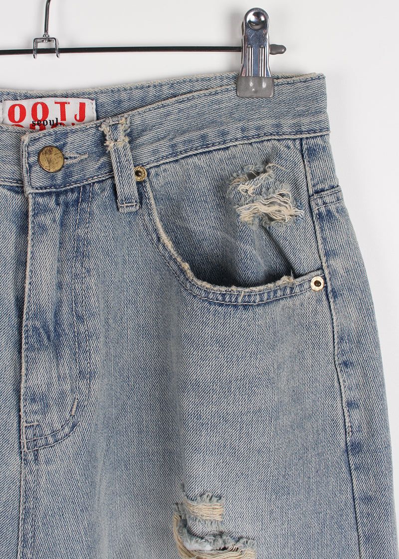 DAMAGE VINTAGE DENIM PANTS
