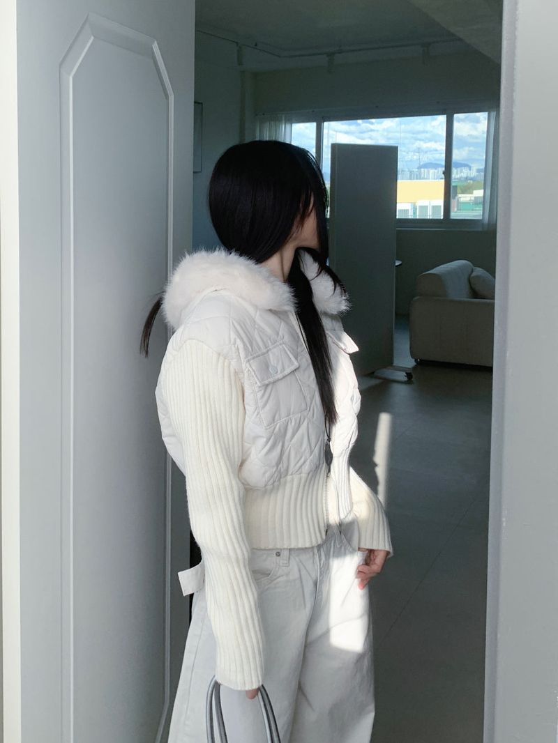 Motion Two-Way Zipper Quilted Knit Padding (3 Colors)
