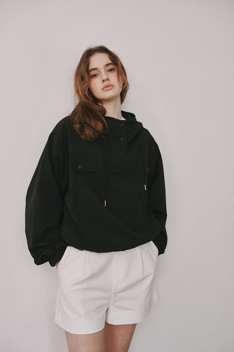 Anorak hood jumper (Black)