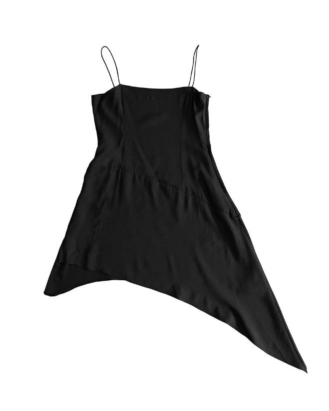 Celer Layered Unbalanced Chiffon One Piece