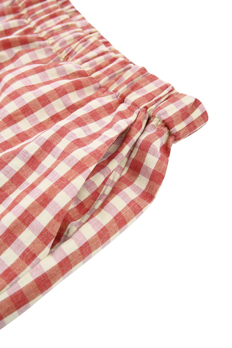 PRS Red Check Pajama Long Pants Set-up