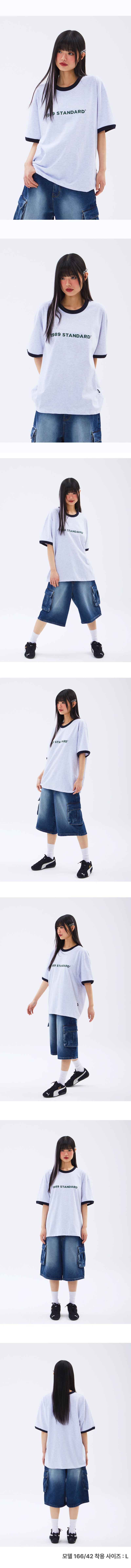 BASIC LOGO Cool Cotton Ringer Short Sleeves (SRSSTD-0006)