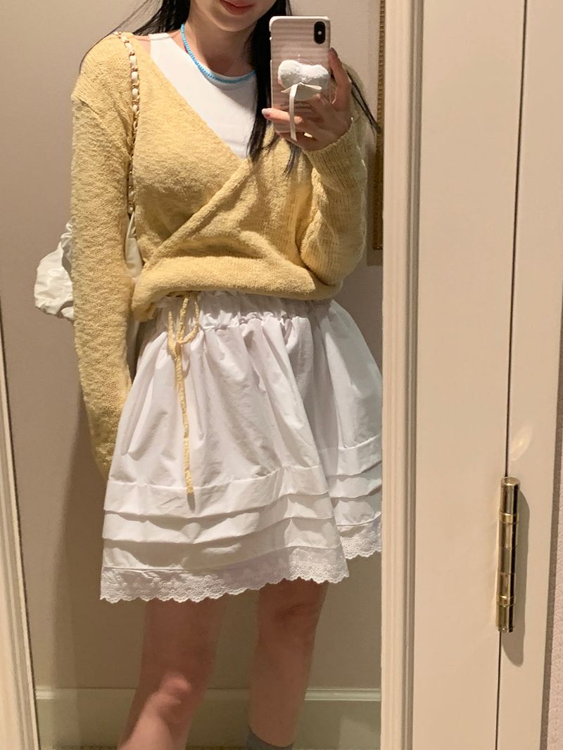 [MADE] Epo Lace Mini Skirt
