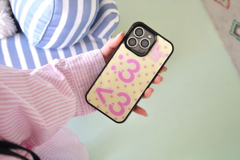 [MADE] Number 3 emoji case (Lemon candy) (magsafe) 