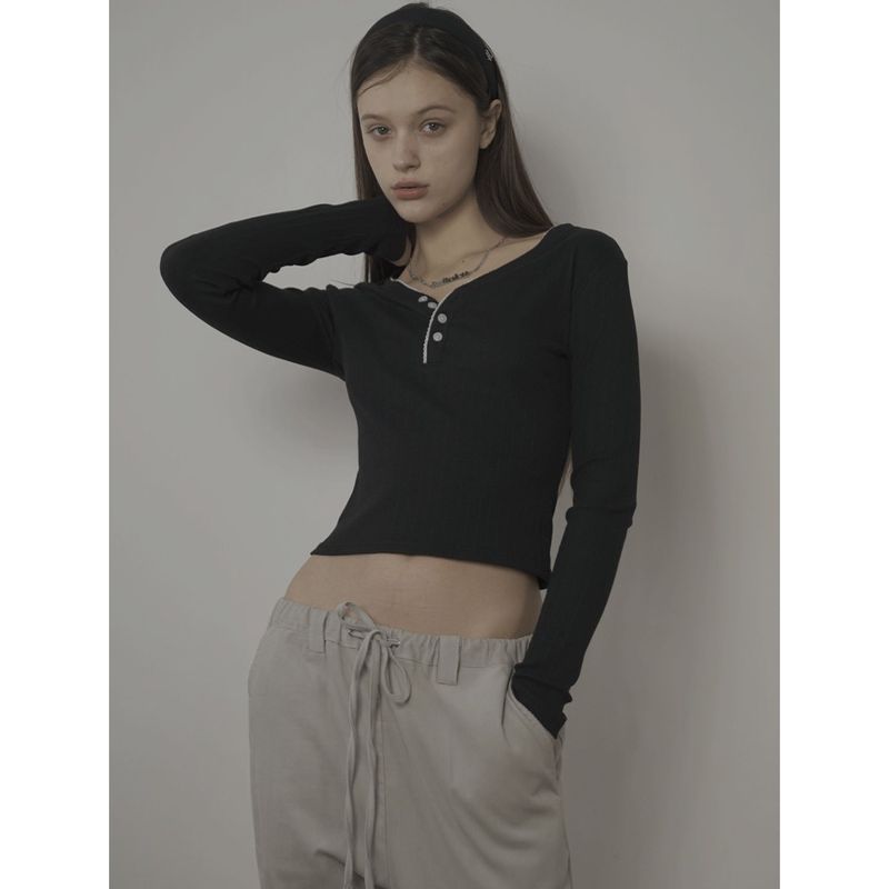 DAISY TOP-BLACK