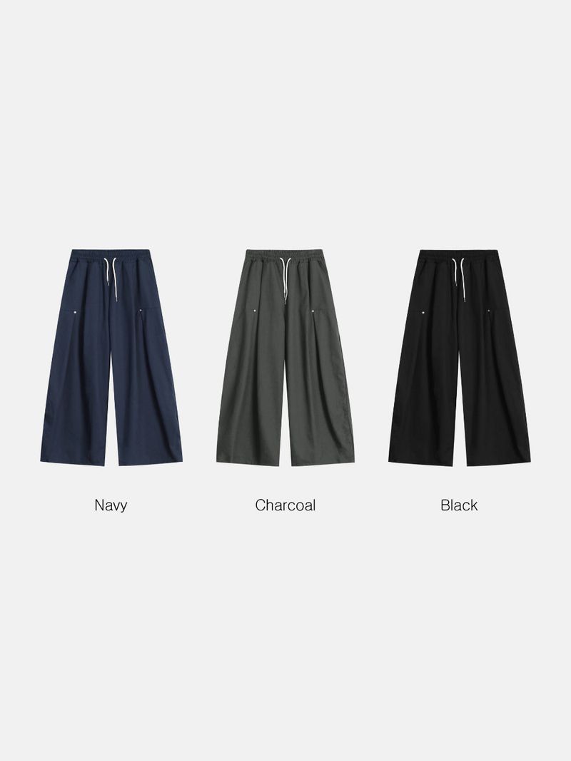 Rin Work Rivet Pintuck Balloon Pants