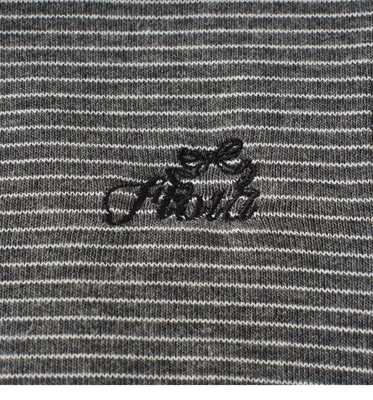 Frill Stripe Button Cardigan 233238985