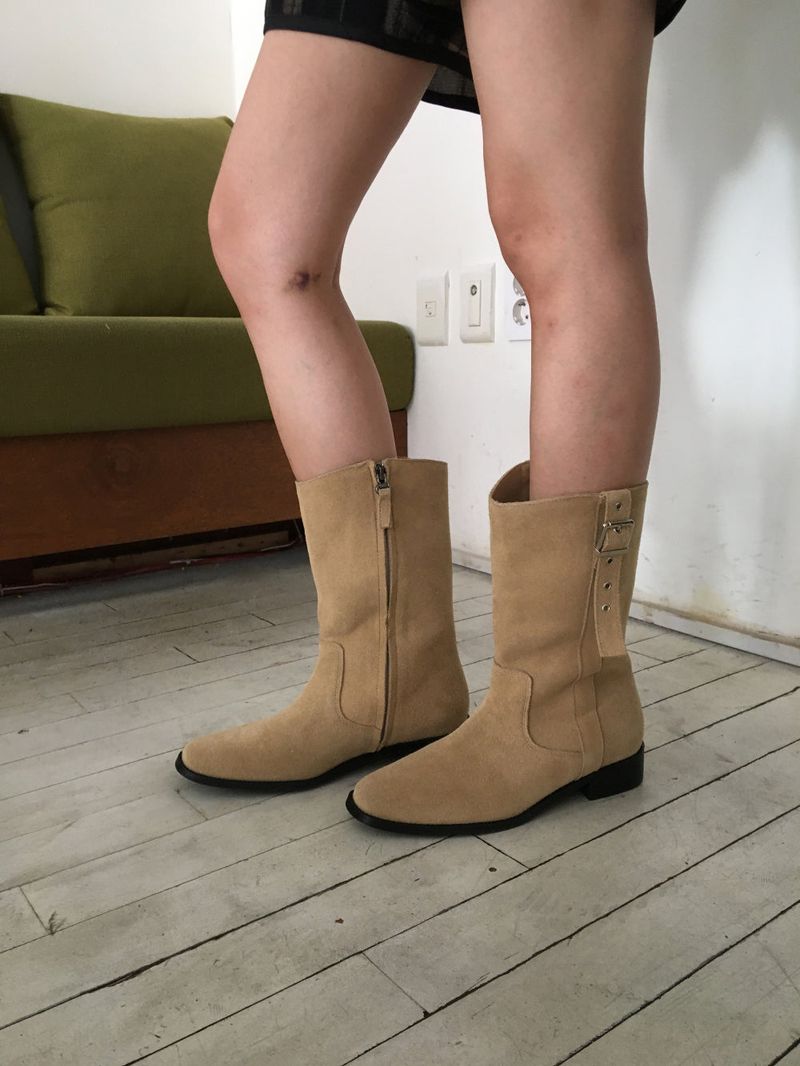 DUGGY（ダギー）の「Square toe buckle boots  (3color)（Shoes）」