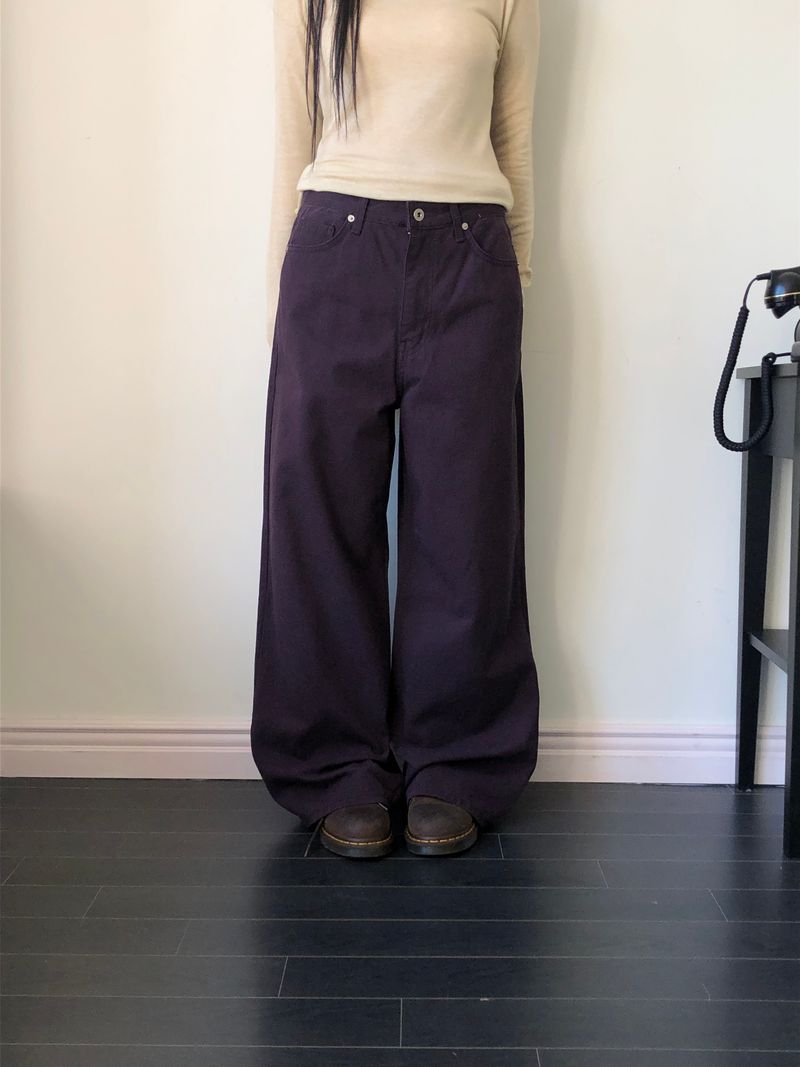 WONDER WONDER（ワンダーワンダー）の「トレ ダイド ワイドレッグ パンツ（パンツ）」