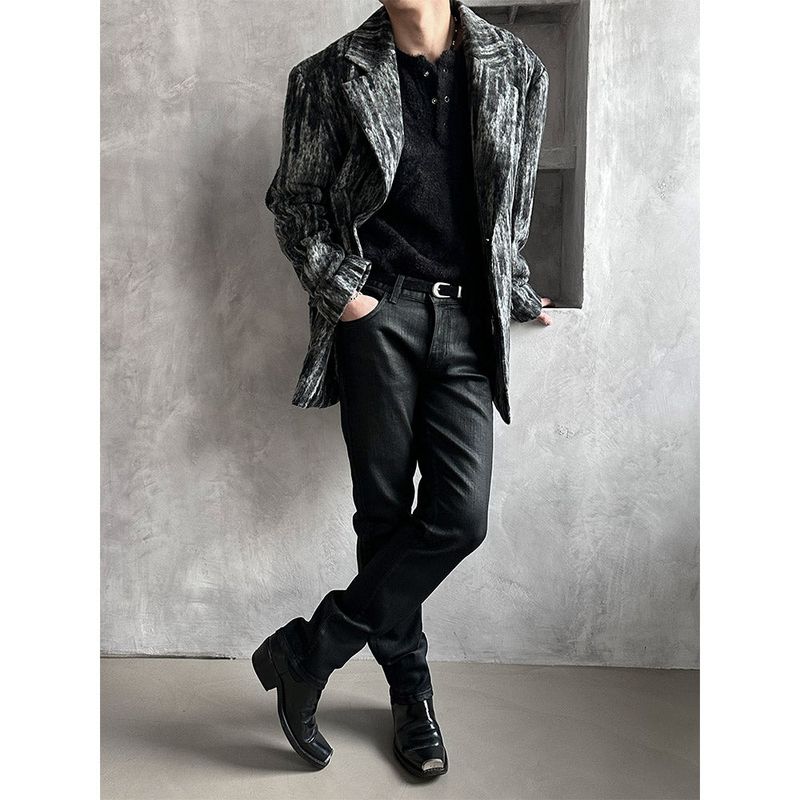 [F/W] Scratch mohair daddy fit jacket(2color)