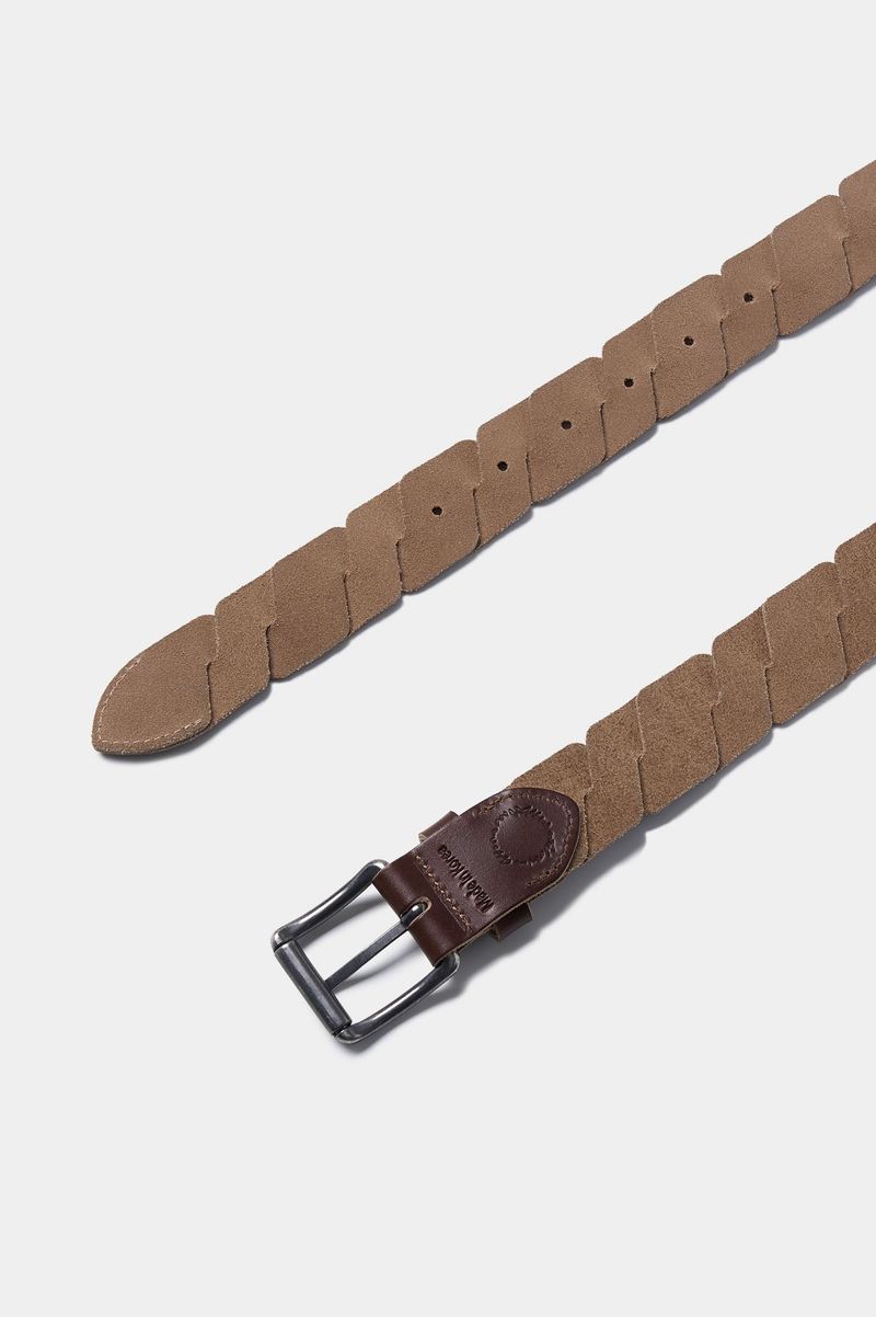 Cut-Off Full Grain Leather Belt (Brown)