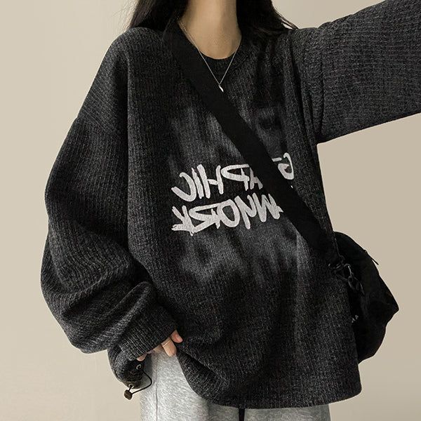 Turney letter string knit sweatshirt