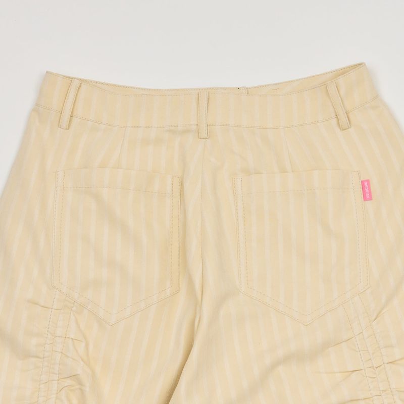 SHIRRING LONG PANTS CREAM