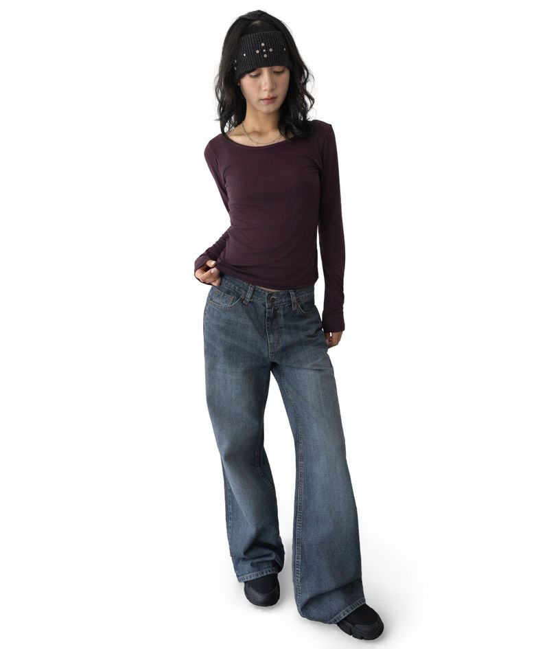 Duo U-Neck Long Sleeve T-Shirt