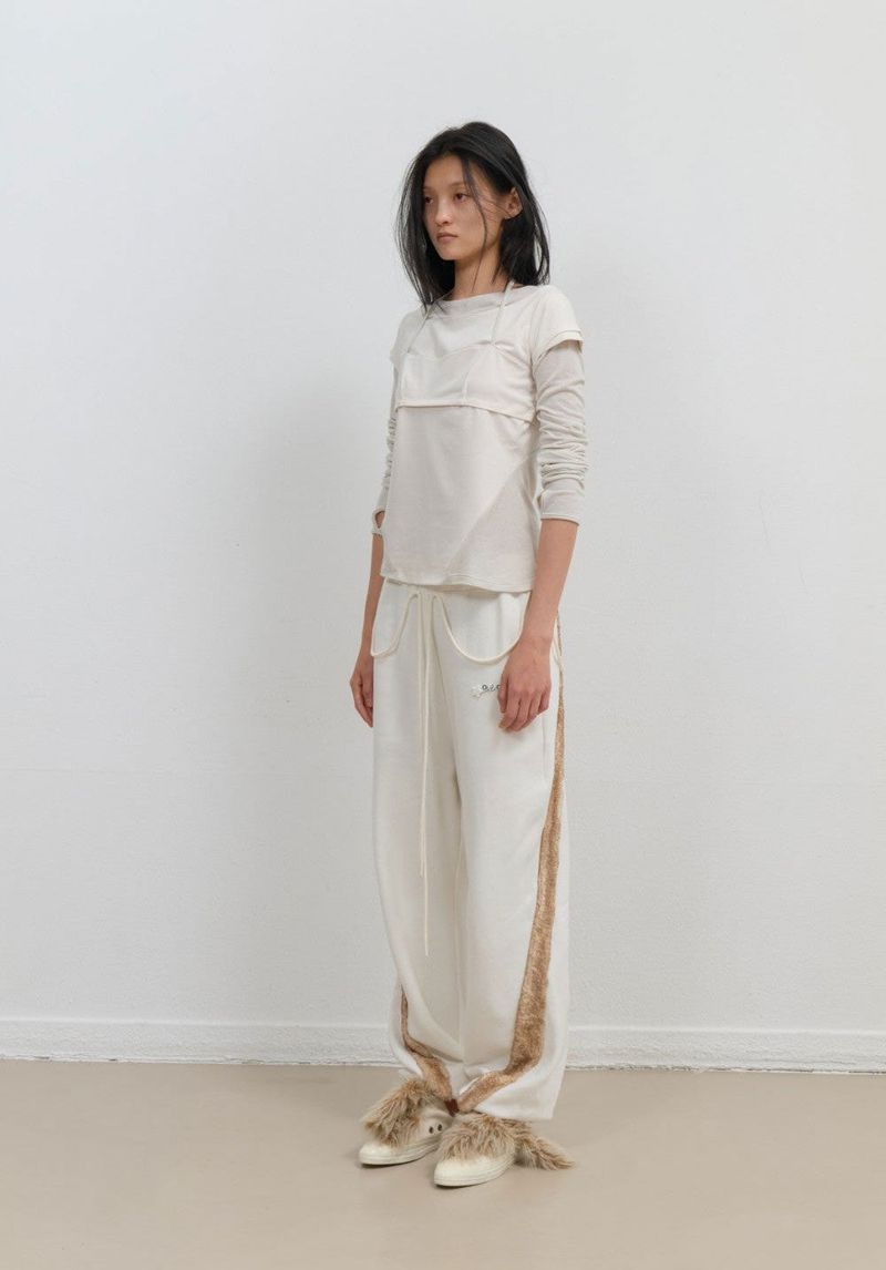 Halter Strap Long Sleeve / Ivory