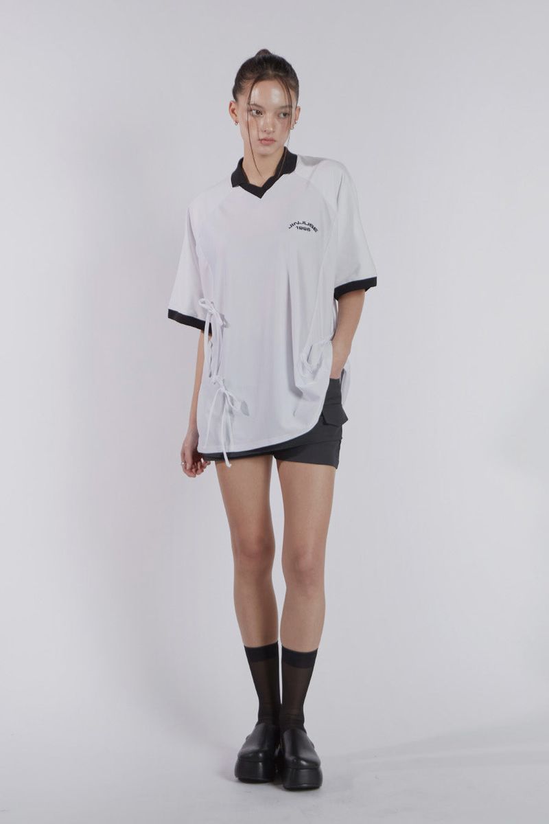 SPORT RIBBON TOP(WHITE)