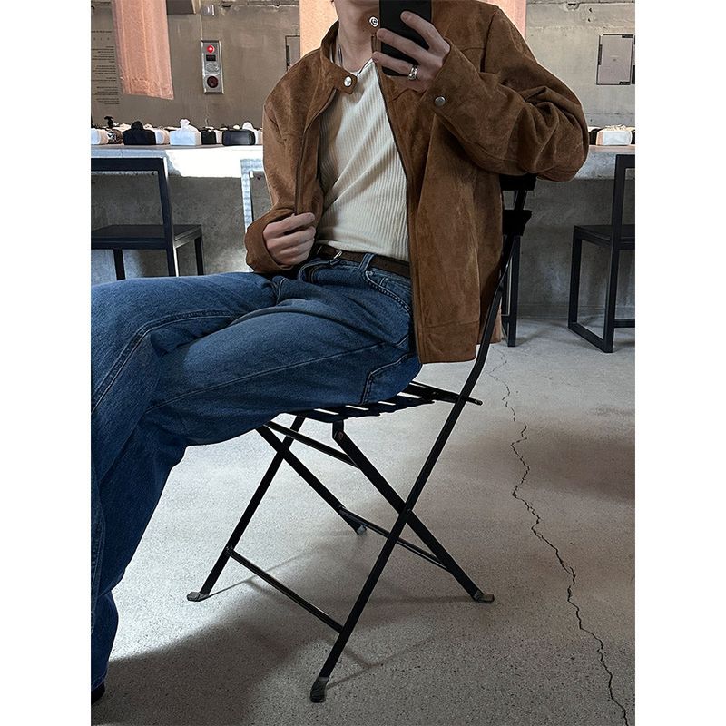 [S/F] Suede biker 2way jacket(3color)