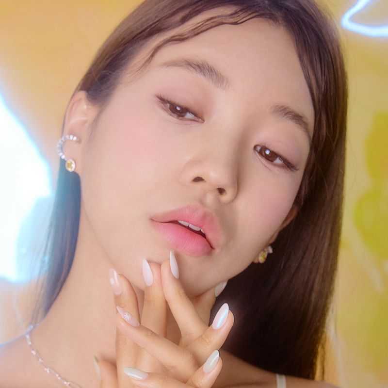Yellow One Cubic Earring (rosegold)
