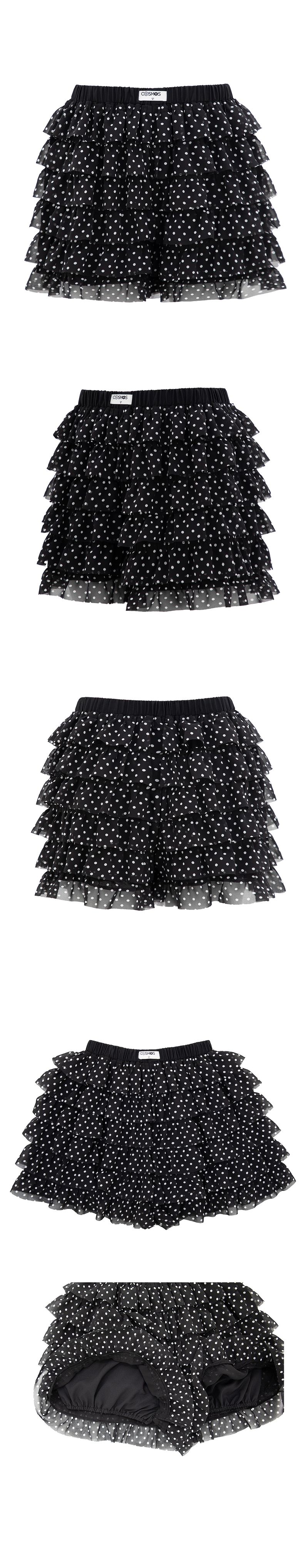 DOT PANTS IN BLACK