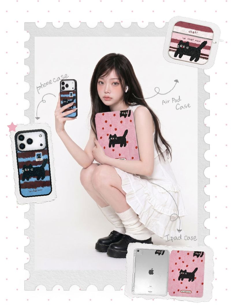 Fluffy Kitten iPad Cover Case