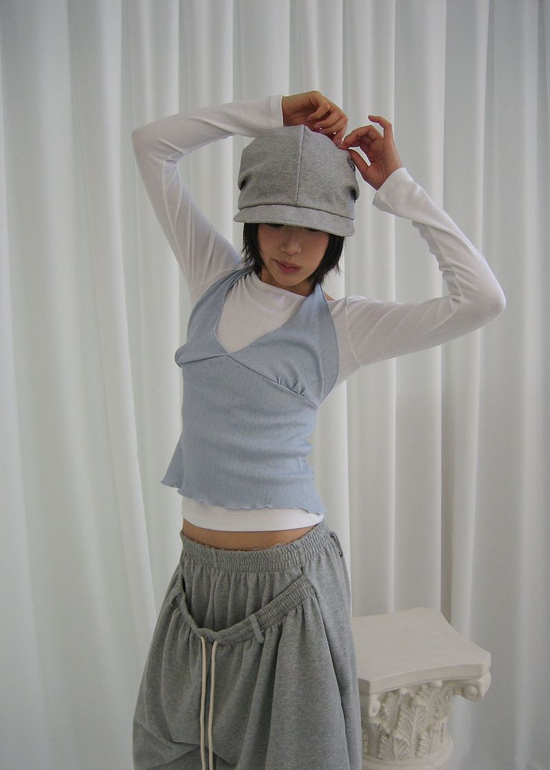 COTTON SHIRRING CAP