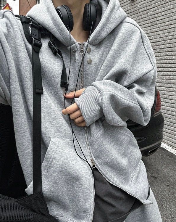 COSYHARU（コシハル）の「"スナップディープフードジップアップ "（トップス）」