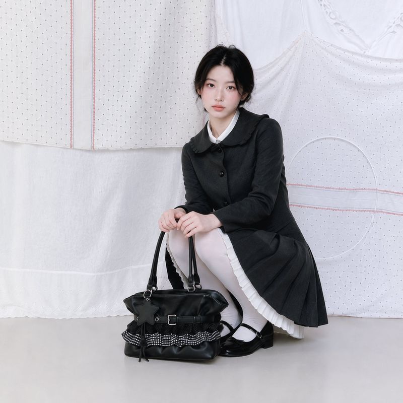 STAR FRILL BAG (3COLOR)