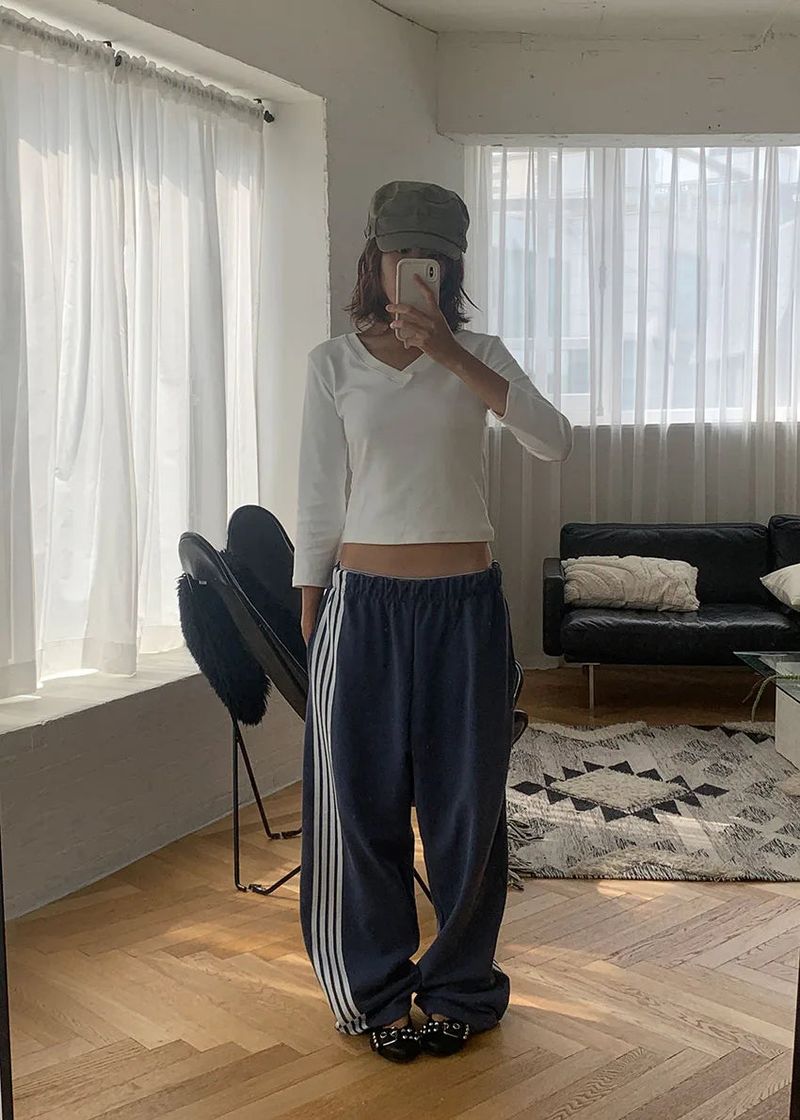 UNBAL TRACK WIDE PANTS (2color)