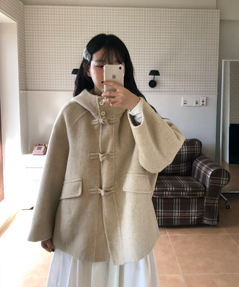 Duffle Half-Length Handmade Coat Jacket