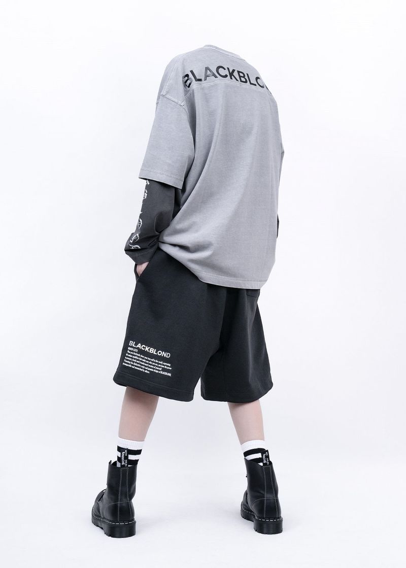 BBD Hidden Slogan Pigment T-Shirt (Gray)